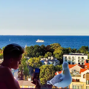 Przy Plazy Z Widokiem Na Morze Polsko